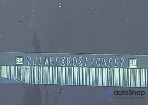 2008 Chevrolet Impala Ls from USA, damaged, VIN 2G1WB58K081203552